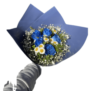 Ramo 5 Rosas Azules