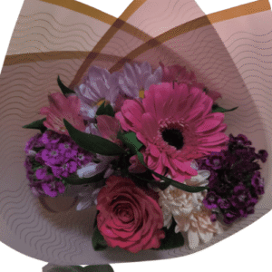 Ramo Púrpura de Gerberas y Rosas