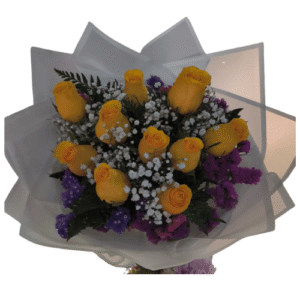 Ramo de Rosas Amarillos con follaje