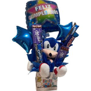 Caja de Regalo con Peluche de Sonic