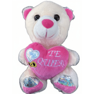 Osito "Te quiero" corazón rosado