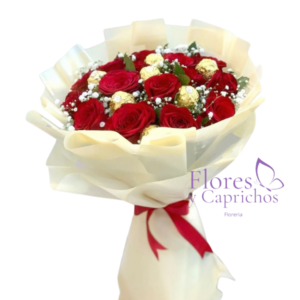 Ramo de Rosas y Bombones
