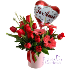 Box de Rosas y Globo