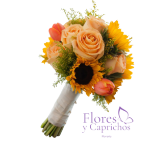 Bouquet Rosas y Girasoles