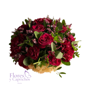 Centro de mesa en Rosas