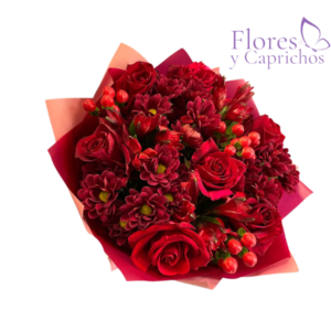 Ramo con Flores Rojas