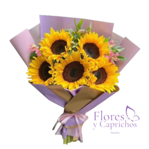 Ramo de 5 Girasoles