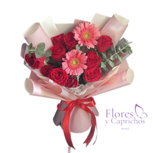 Gerberas y Rosas