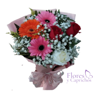 Gerberas y Rosas