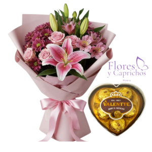 Ramo Primaveral y Chocolates
