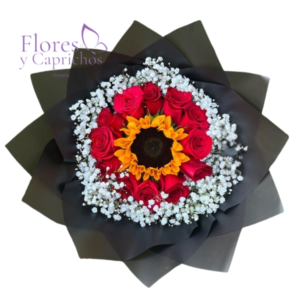 Armonía de Girasol y Rosas