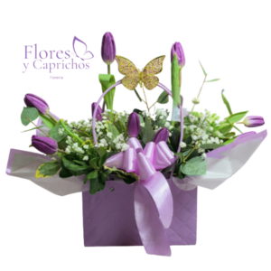 Cartera de Tulipanes Lilas