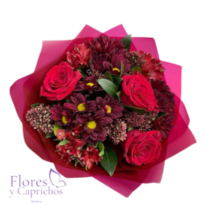 Mix de Flores Rojas en Ramo