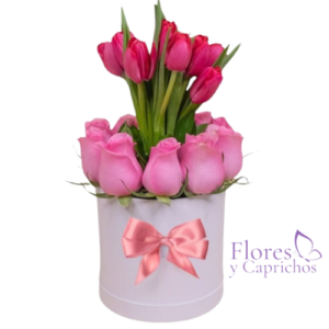 Box de Rosas y Tulipanes