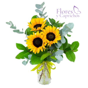 Florero con 3 Maravillas